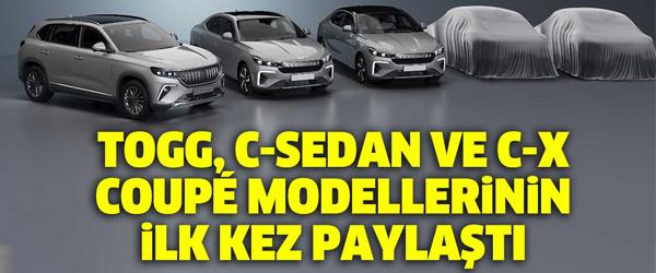 Togg’un C-Sedan ve C-X Coupe Modelleri Görücüye Çıktı Togg’un C-Sedan ve C-X Coupe Modelleri Görücüye Çıktı