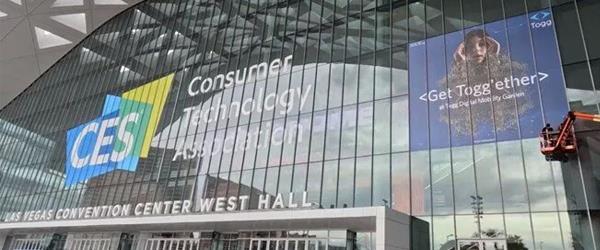 Togg'dan CES 2023 Fuarı'nın Girişine Reklam Togg'dan CES 2023 Fuarı'nın Girişine Reklam