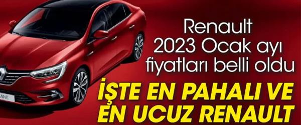 Renault 2023 Ocak Fiyat Listesi Açıklandı Renault 2023 Ocak Fiyat Listesi Açıklandı
