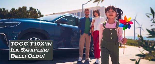 TOGG T10X'in İlk Sahipleri Belli Oldu! TOGG T10X'in İlk Sahipleri Belli Oldu!