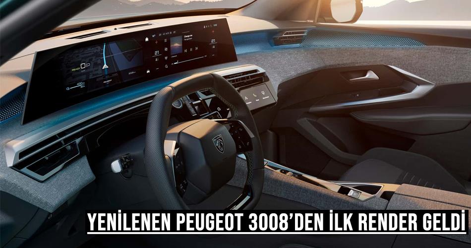Yenilenen Peugeot 3008’den İlk Render Geldi Yenilenen Peugeot 3008’den İlk Render Geldi
