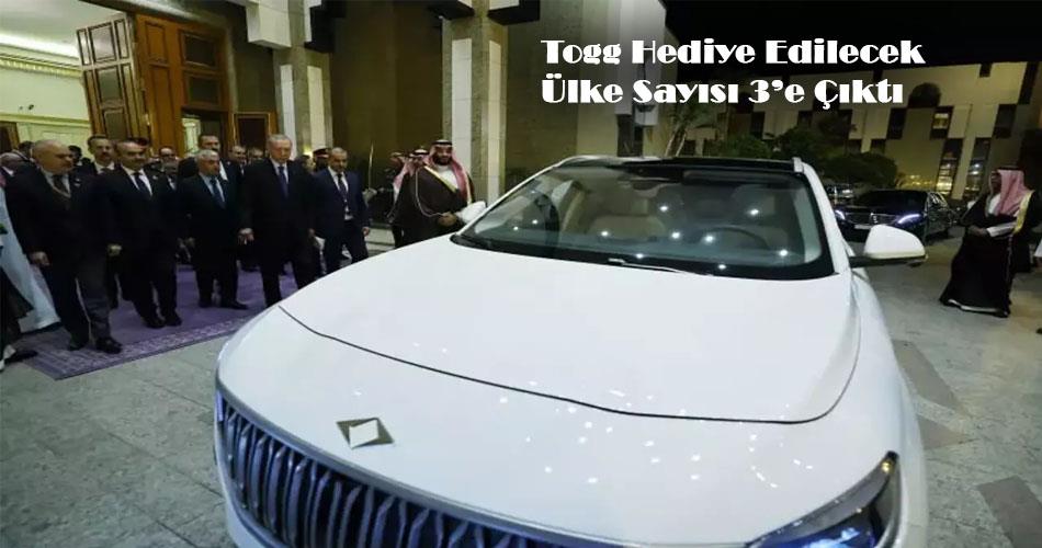 Togg Hediye Edilecek Ülke Sayısı 3’e Çıktı Togg Hediye Edilecek Ülke Sayısı 3’e Çıktı