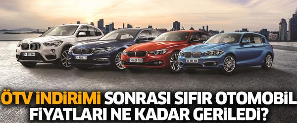 ÖTV İndirimi sonrası sıfır araç fiyatları ÖTV İndirimi sonrası sıfır araç fiyatları