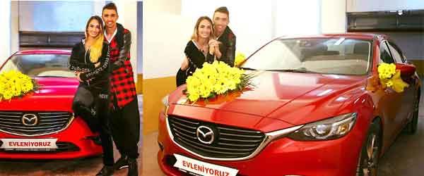 Mazda'dan Fernando Muslera'ya düğün hediyesi Mazda'dan Fernando Muslera'ya düğün hediyesi