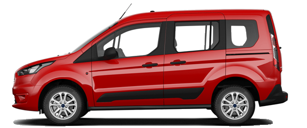 Ford Tourneo Connect yarış kırmızısı Ford Tourneo Connect yarış kırmızısı