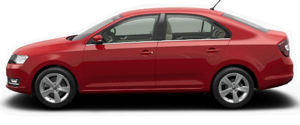 Skoda Rapid yarış kırmızısı Skoda Rapid yarış kırmızısı