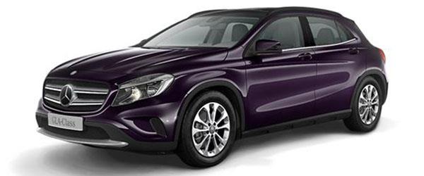 Mercedes GLA Off-Roader Patlıcan Mor Mercedes GLA Off-Roader Patlıcan Mor